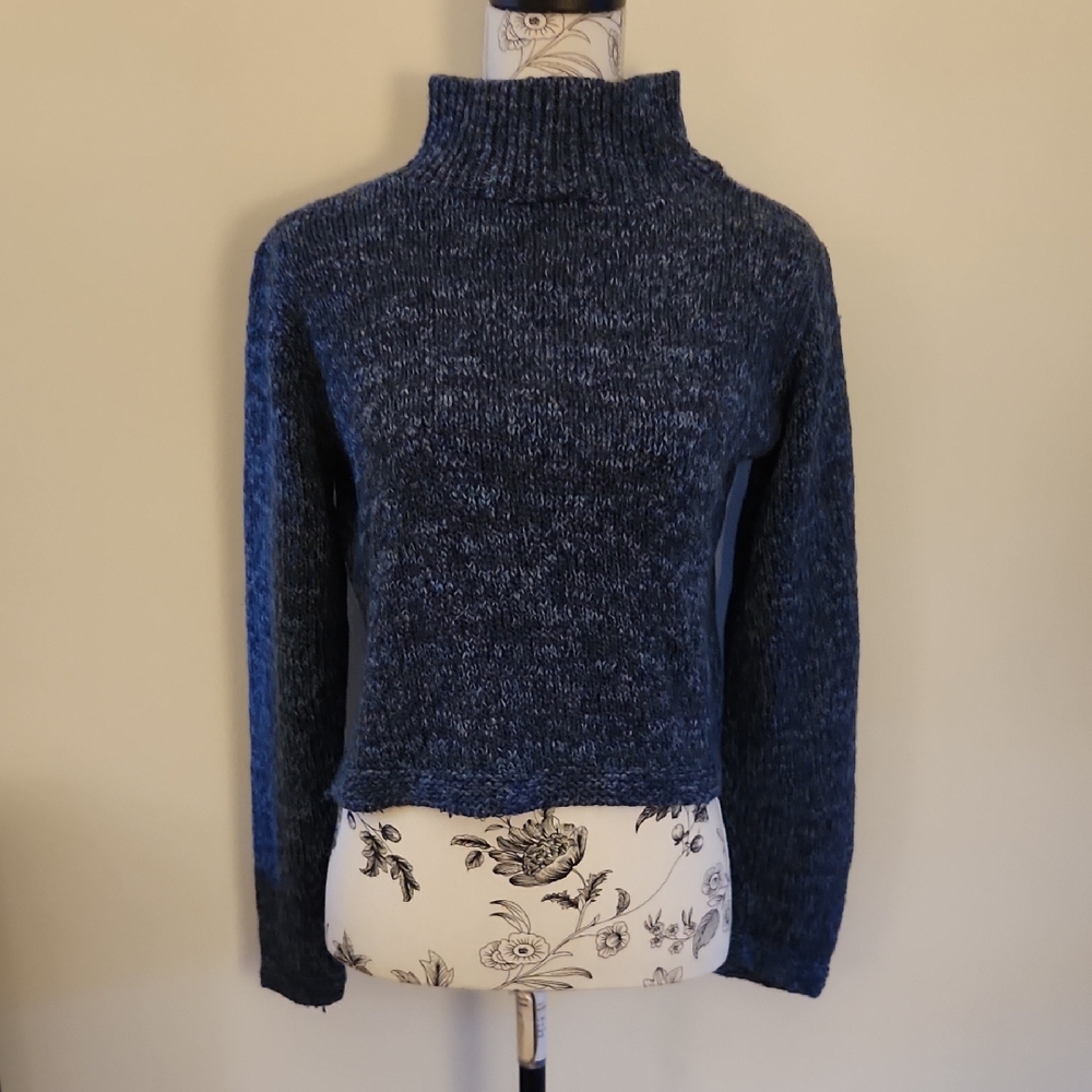 Vintage Blue Turtleneck Sweater